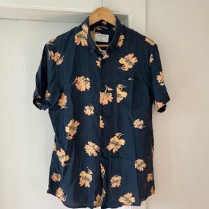 Nordstrom Navy Floral Casual Shirt